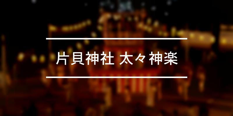 片貝神社 太々神楽 2024年 [祭の日]